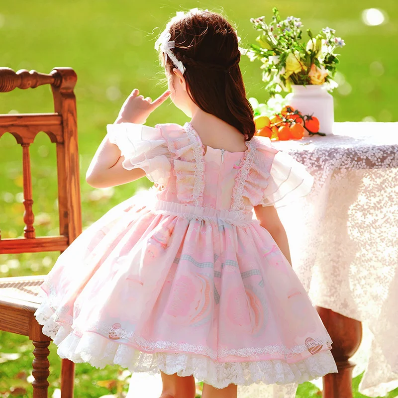 Summer New Girls Lolita Princess Skirt Children Lovely Chiffon Puff Skirt