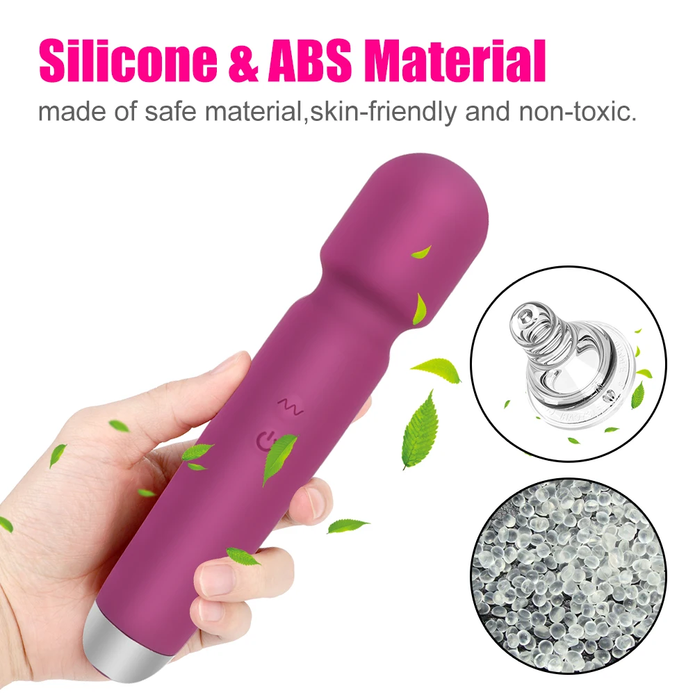 21cm Magic Wand Vibrator for Women Clitoris Nipple Stimulator Vaginal Anal Plug Dildo Female Masturbator Erotic Product Sex Toys
