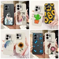 For Infinix Hot 50i Case X6531 Stylish Girls Sunflowers Cover Soft Tpu Phone Case For Infinix.jpg
