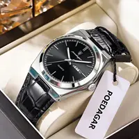 POEDAGAR Brand Luxury Men Watch Waterproof Luminous Date Week Fashion Man Wristwatch Leather Quartz Business Men's Watches Reloj