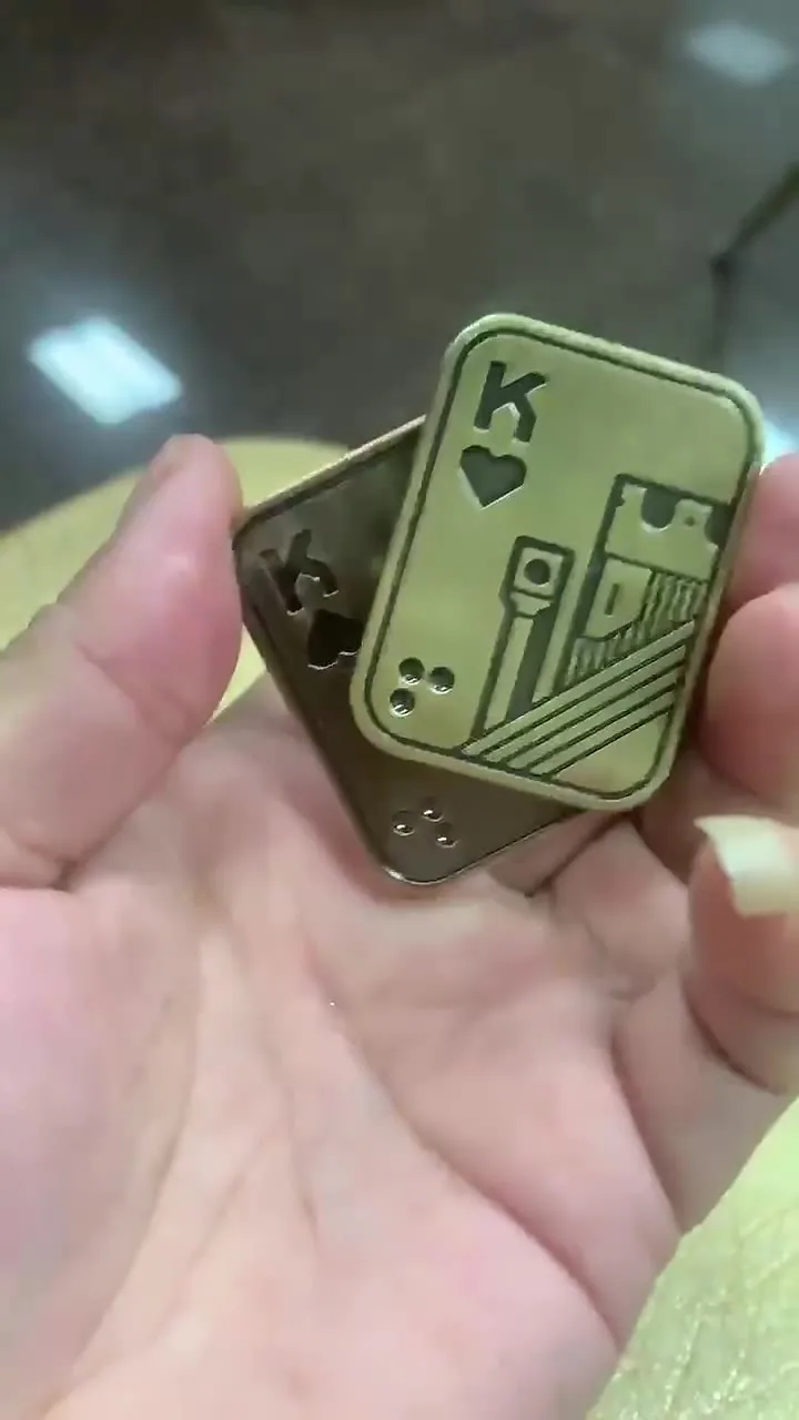 Fidget Slider Magnético De Metal Para EDC – Push Card Plateada, Anti-estrés Para Adultos, TDAH Y Ansiedad