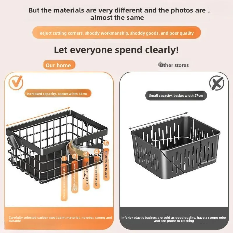 Kitchen Vegetable Storage Rack, Floor Standing Multi-layer Vegetable Basket, Living Room Snack Storage 3