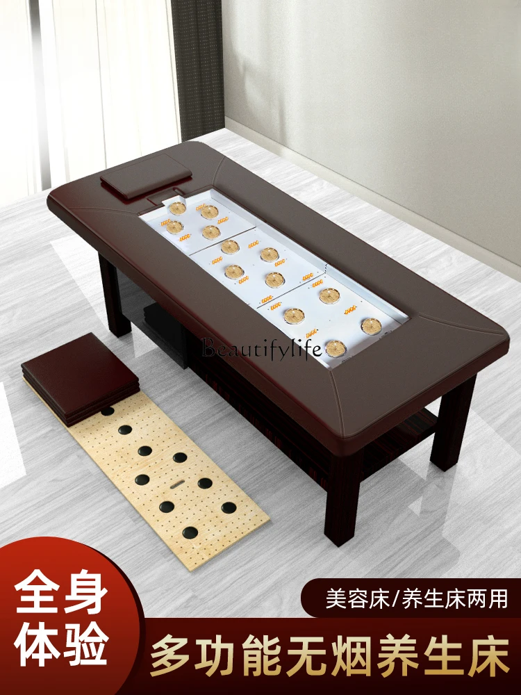 Smoke-Free Moxibustion Bed Household Moxibustion Warehouse Whole Body Moxibustion Beauty Salon Special Beauty Physiotherapy Bed