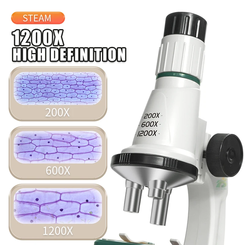Children Science Biological Microscope Set Lab 3