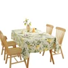 1x Lemon Pattern PVC Tablecloth Home Waterproof Oil Resistant Washable Dustproof Rectangular Tablecloth Kitchen Table Decoration 6