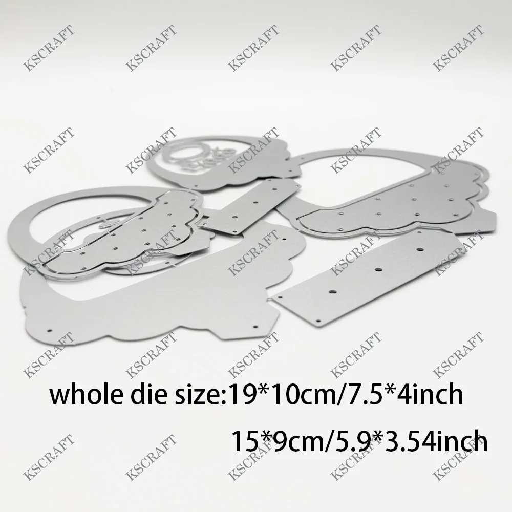 KSCRAFT 지갑 탑 백 토퍼 커팅 다이 스텐실 DIY Scrapbooking 장식 엠보싱 DIY 종이 카드