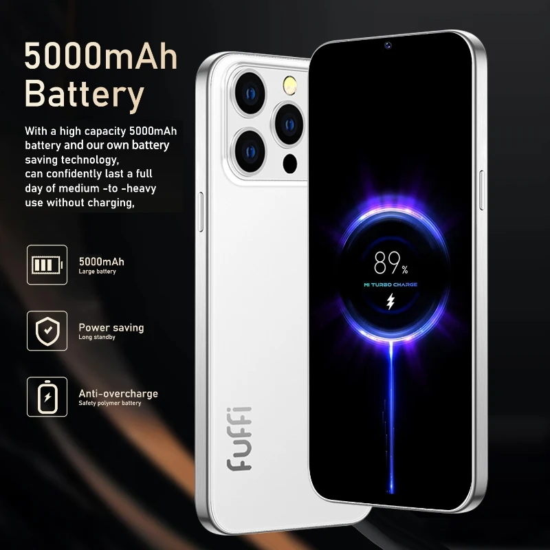 Global Vision 17 Pro Max Smartphone 5G Android 12 8GB RAM 512GB ROM 6.3 Inch Phone 2280x1080HD 24+48MP 4 5G Network Mobile Phone view 4