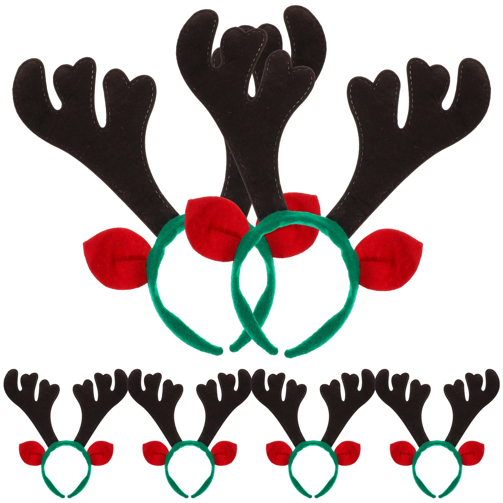 

6pcs Christmas Headband Reindeer Antlers Headband Antlers Hair Hoops Christmas Hair Accessories for Christmas Costume Size