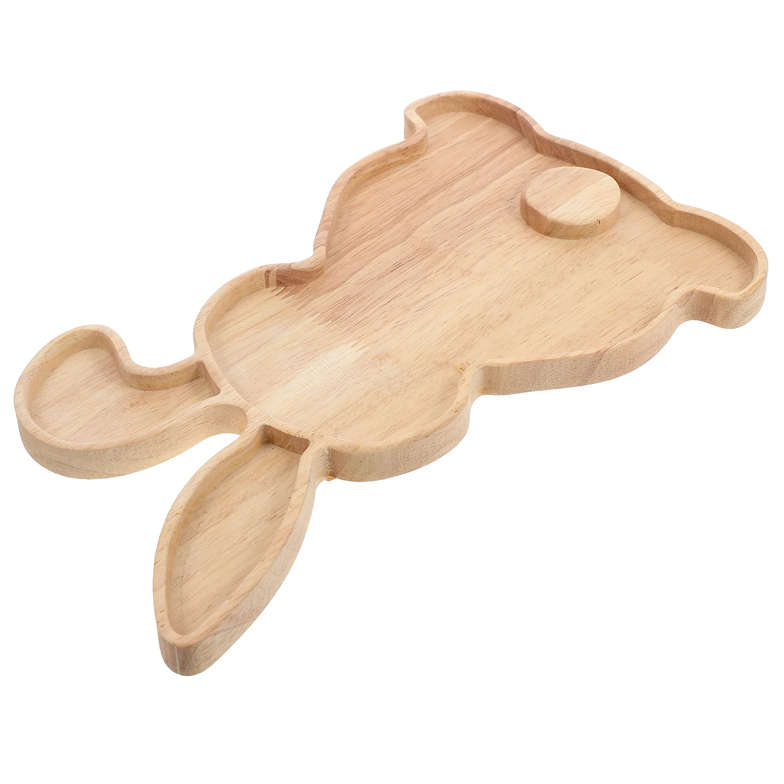 Rabbit Tray Easter Bunny Plate Dinnerware Fruit Serving Wooden Kid Snacks Decorative Delicate Feeder Desktop 4