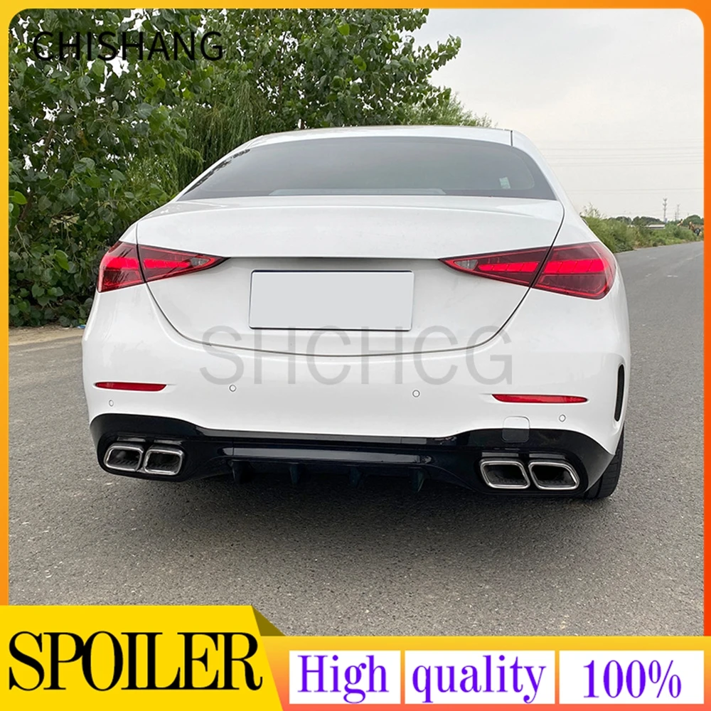 

Rear Bumper Spoiler Rear Blade Wind Blade Rear Lip Modification For Mercedes Benz C Class W206 C200 C260 C300 2022