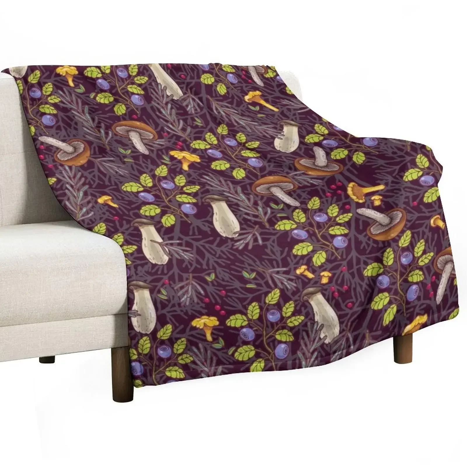 

forest Throw Blanket Hairy Designers Blankets