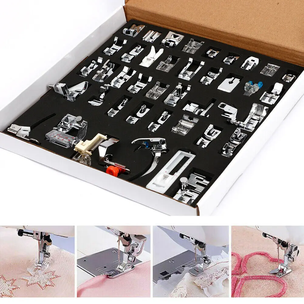 

42pcs/Set Presser Foot Feet For Brother Singer Janome Domestic Sewing Machine