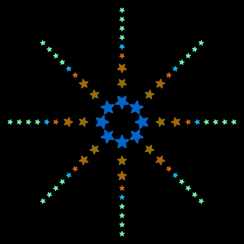 Glow in the Dark Stars Stickers for Kids Room Wall Ceiling Decor Scrapbook Telephone Switch Button Phone Car Star Sticker 100pcs