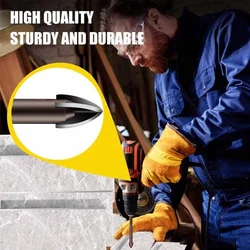 Outil de perçage universel efficace, outils utilitaires de haute Performance pointe de foret en alliage croisé multifonctionnel pour le travail du bois 5 pièces 