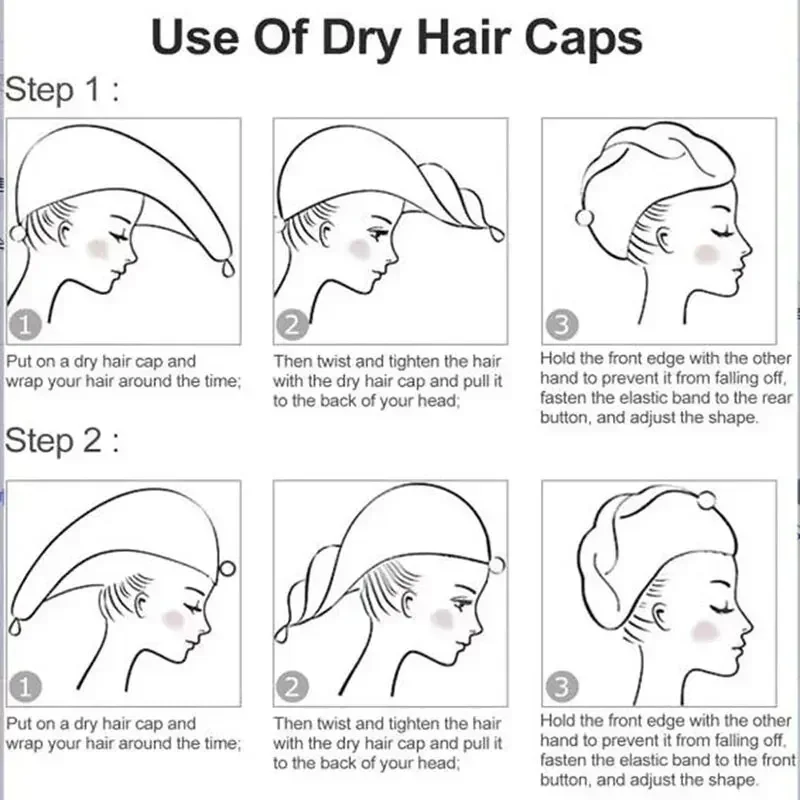 Women's Headscarf Shower Cap Microfiber Towel Satin Hat for Sleeping Super Absorbent Solid Color Thickened Quick-drying Towel