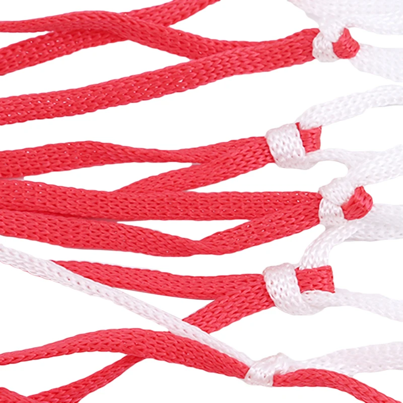 Description Picture 6 of itemOutdoor Basketball Baskets Football Volleyball Large Nylon Red + White Braided Mesh Net Bag Sports Accessories