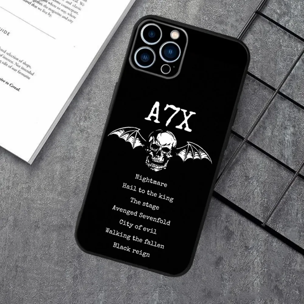 Avenged Sevenfold A7X Band Silicone Black Phone Case