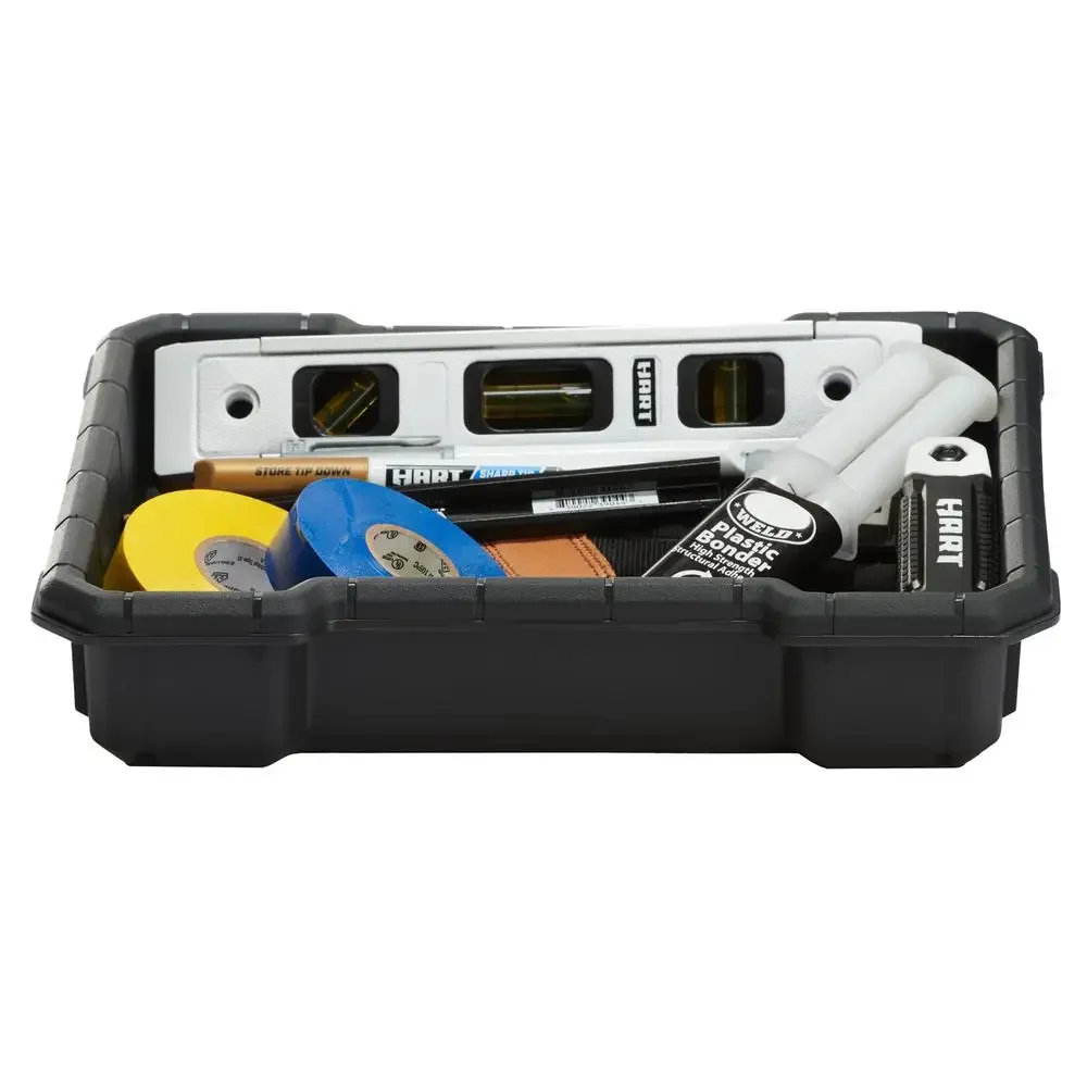 21" Modular Tool Box System with Interior Organizer Tray Heavy-Duty Latches Reinforced Hinge and Locking Point Durable and 5
