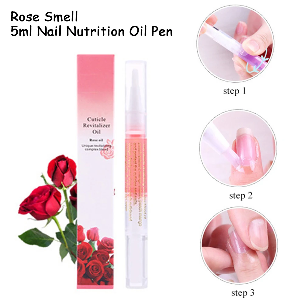 

Rose Smell Nail Nutrition Oil Pen 5ml manicure Treatment Cuticle Revitalizer Oil Prevent Agnail nails Gel Nourish Skin Manicure*