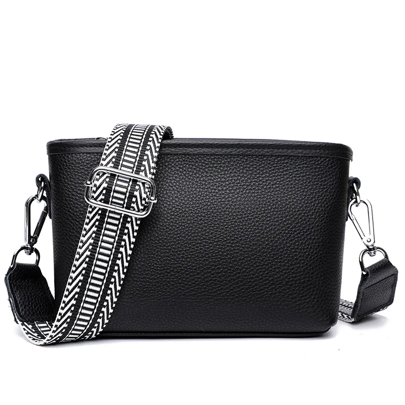 100% originální kůže bedra sáček pro ženy celistvý měšec luxusní cowhid crossbody pytle ženské móda kabelka hobos vláčet sáček