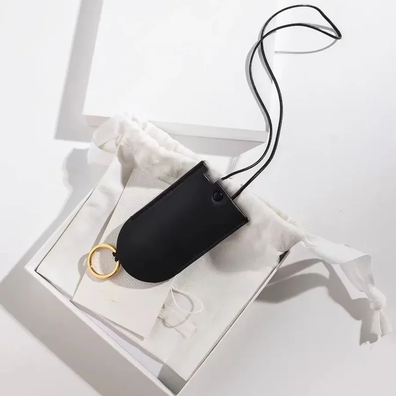 Luxury Brand Design Halter Neck Women Key Bag Summer Simple Women Keychain Genuine Leather Mini Decorative Bags
