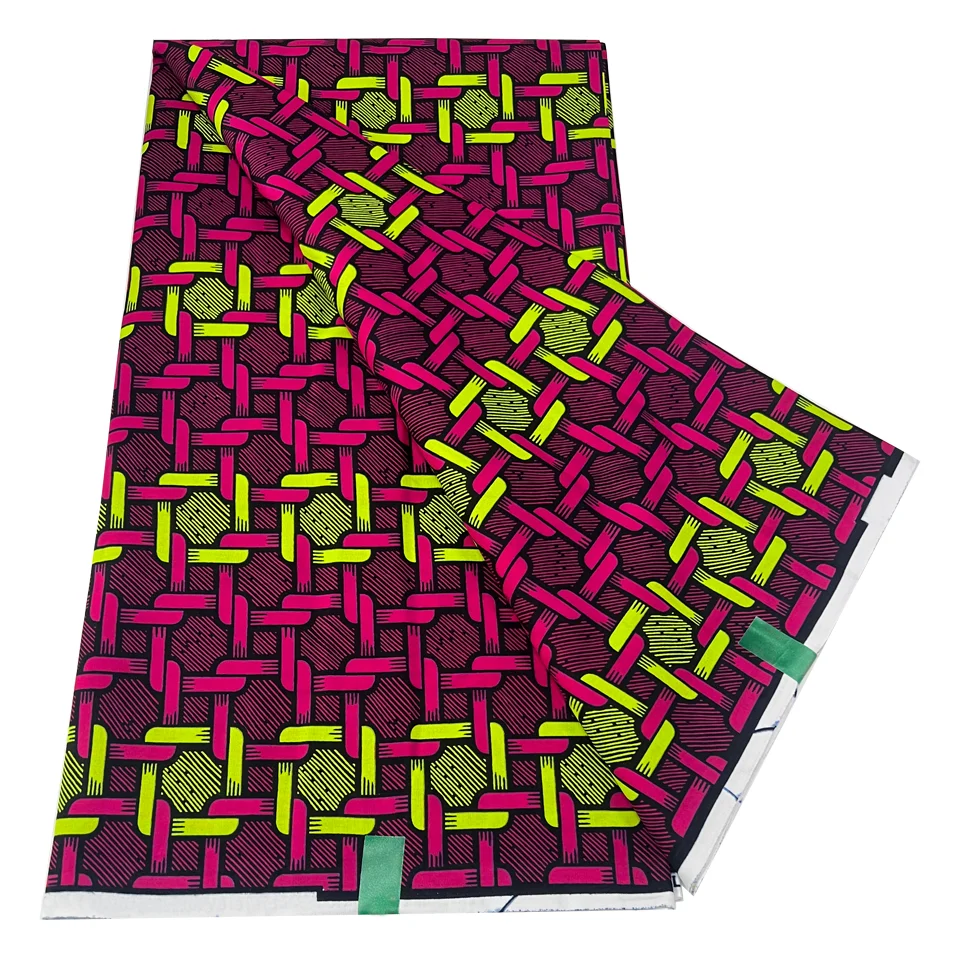 First Quality 100% Cotton Material 6 yards Dutch Hollandais Original African Fabrics Wax