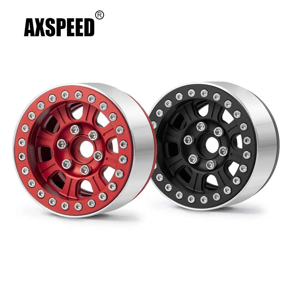 AXSPEED 1 4Pcs Aluminum Alloy Beadlock 1 9inch Wheel Rims Hubs For axspeed-1-4pcs-aluminum-alloy-beadlock-1-9inch-wheel-rims-hubs-for