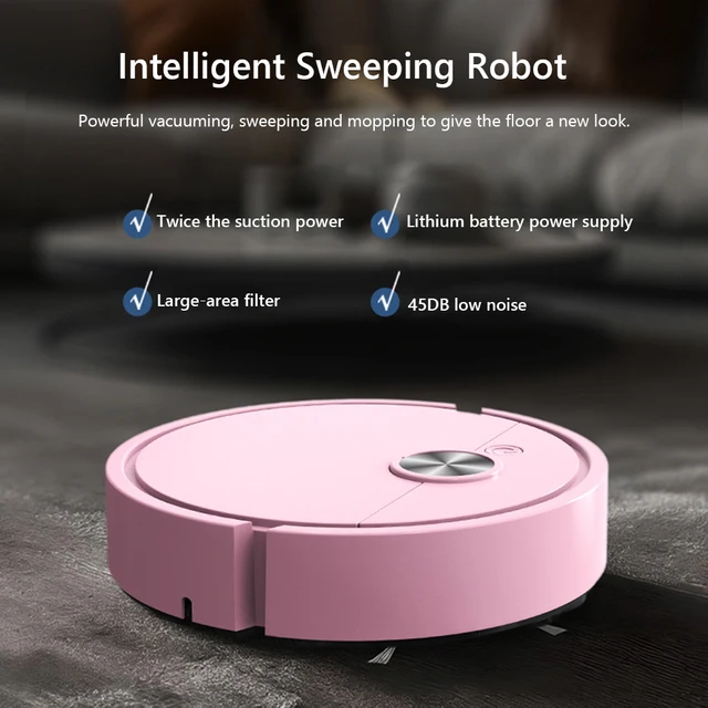 New Fully Automatic Sweeping Robot Sweep Vacuum Cleaner 3 in 1 Vacuum Mop Robot Rechargeable Lazy Person Intelligent Sweeper 2