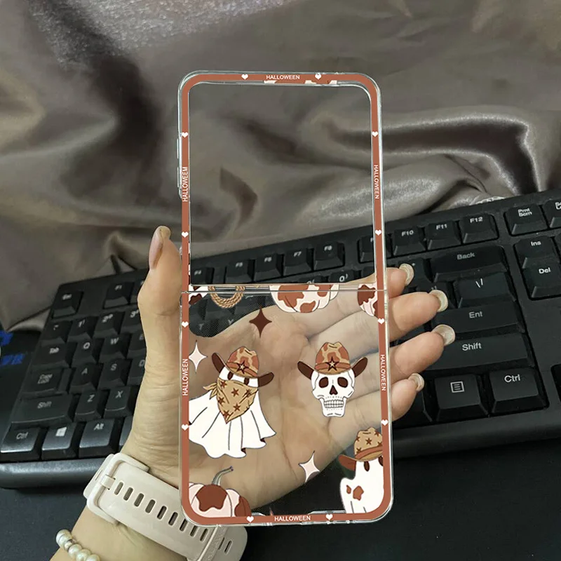 Funny Halloween Ghost Pumpkin Monster Clear Phone Case