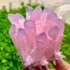 Natural Purple Pink Cluster Flower Energy Gem Reiki Healing Room Office Decoration Gift 4