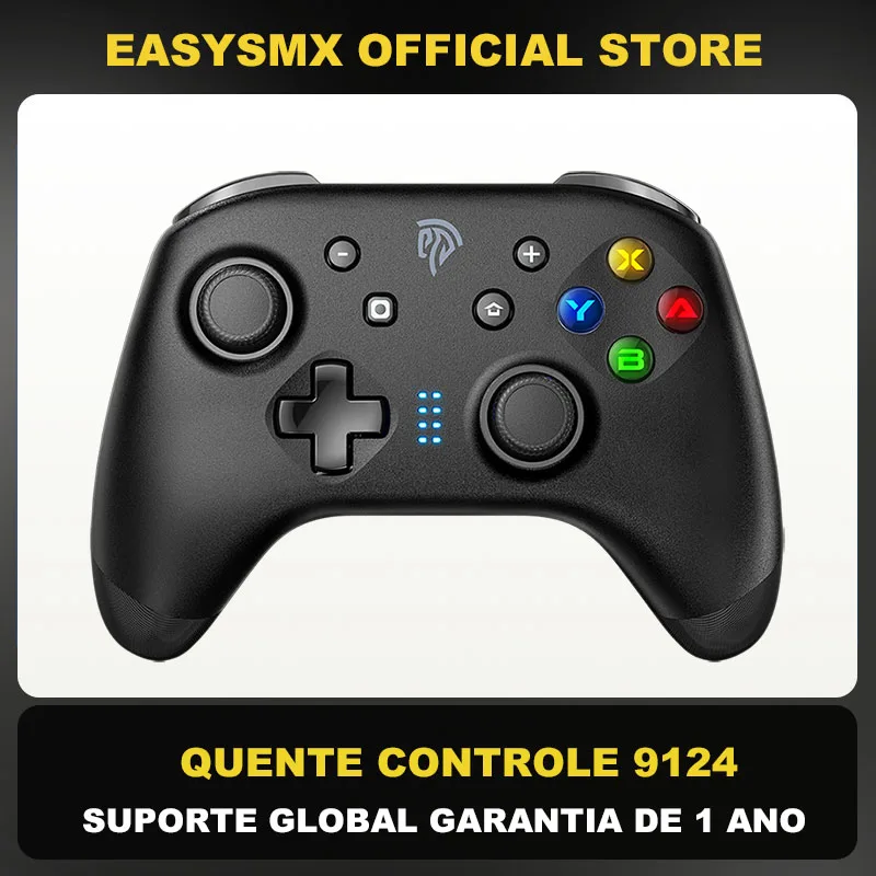 EasySMX-9124 Gamepad sem fio, Joystick Bluetooth, Pro Gaming Controller, Nintendo Switch, PC, Celular, Macos, Windows