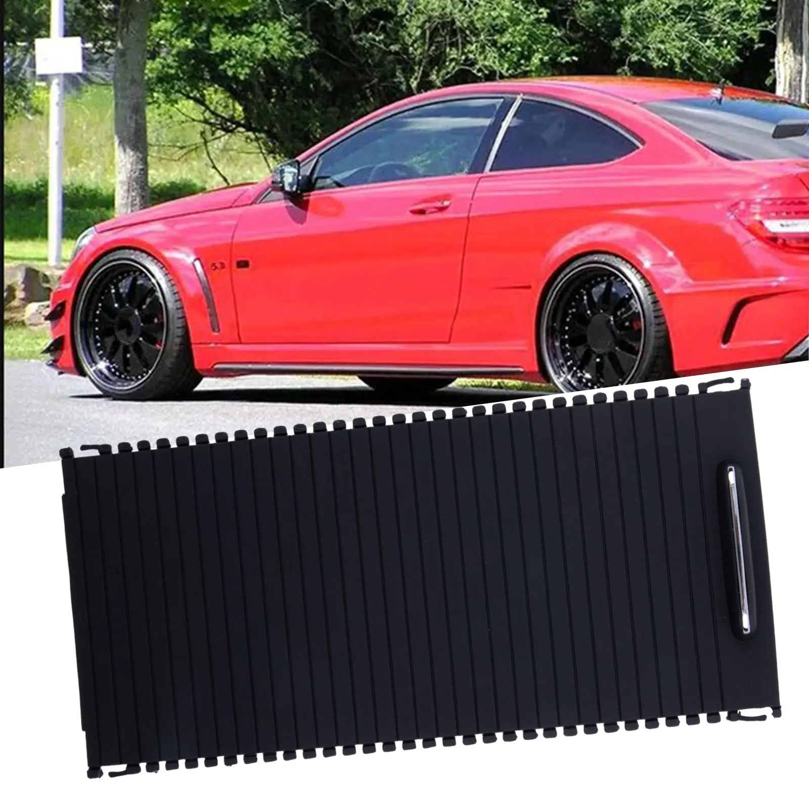 Center Console Roller Blind Cover for Mercedes C-Class W204 S204 E-Class W212 C230 C250 C280 AMG Sedan