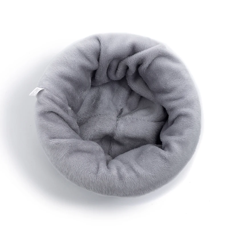 Unisex Winter Hat Plush Fleece Warm Winter Cap Stylish Soft Beanie Hat For Men Women Outdoor Thicken Ski Sports Knitted Hat