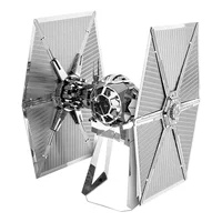 TIE FIGHTER 3D Metal Puzzle model kits DIY Laser Cut Puzzles Jigsaw Toy For Children 1