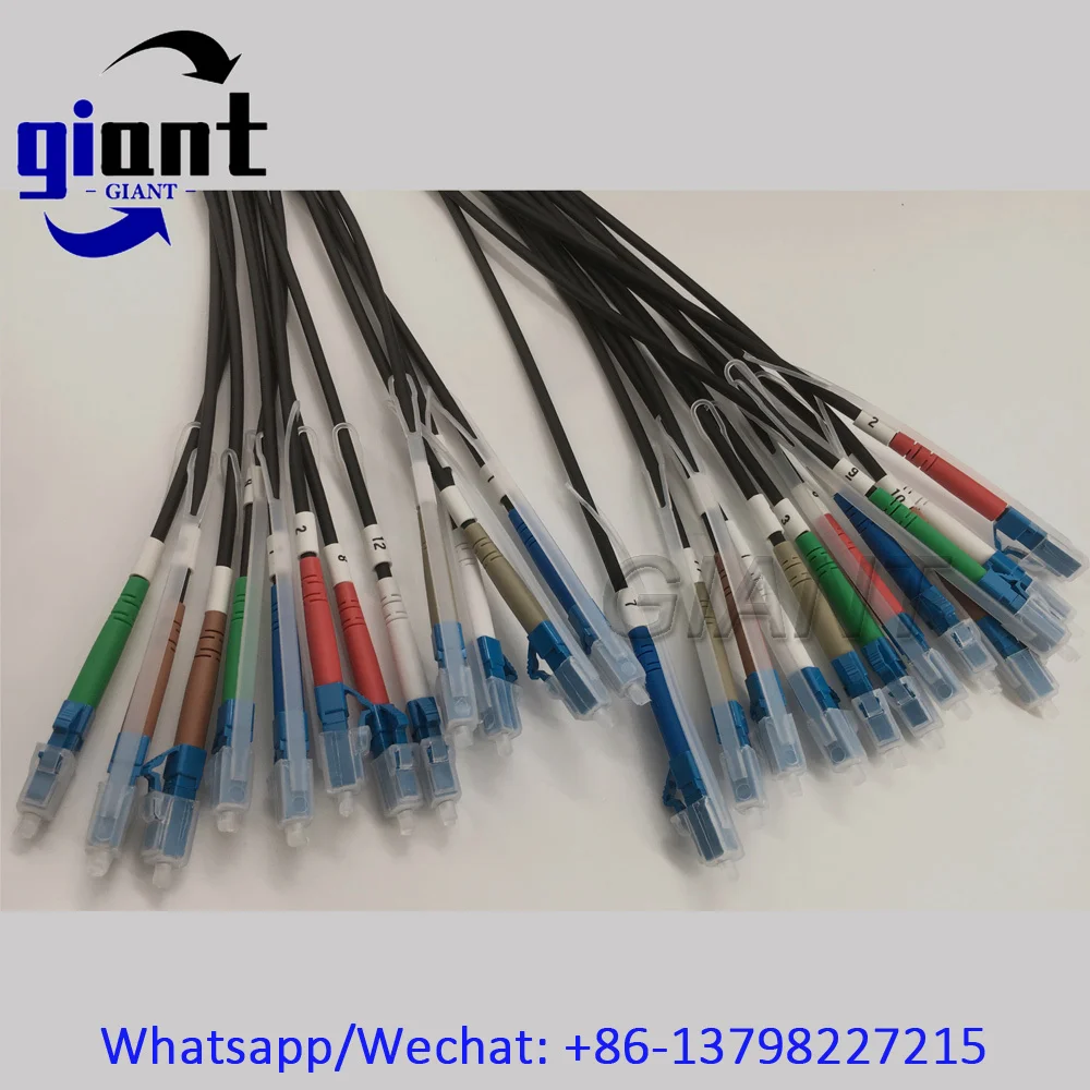 12코어 150M 아머드 파이버 패치 코드, 12C G657A1 SM 150M TPU/LSZH 6.0mm PCD310 방수 싱글모드 실외 FTTH 케이블