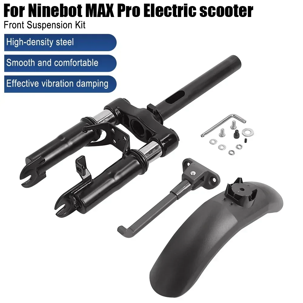 Description Picture 2 of itemFront Shock Absorber for Ninebot Max Pro Shared KickScooter Electric Scooter Parts Front Suspension with Foot Support Fender Kit