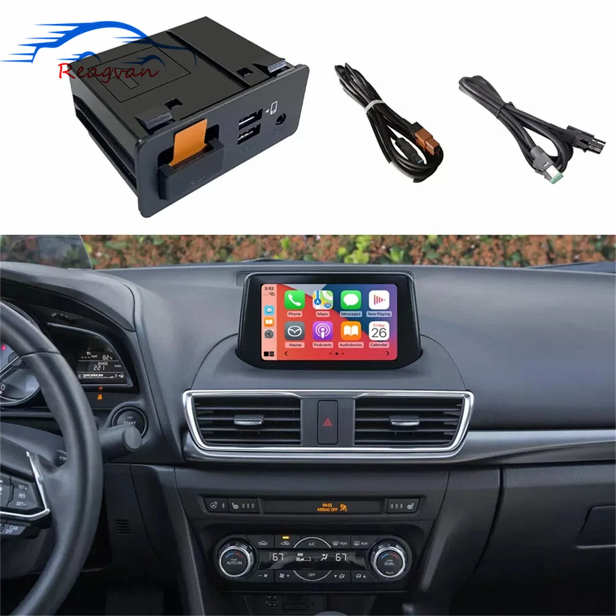 TK78-66-9U0C TK78-66-9U0E USB  Aux ܼ Carplay & ȵ̵ For Mazda 2016-2019 CX-9