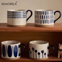 KEMORELA 1PC Japanese Ceramic Cup Coffee Milk oatmeal Breakfast Cups Mug Cups Teacup Water Cup Drinkware Office Home Water Cup 2