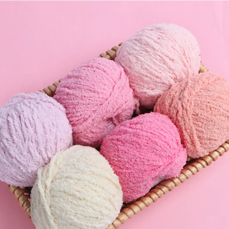 5pcs/ Set of Short Plush Yarn Xuefei Ermeng Xiaoai Wool Xiaocute Love Short Plush Yarn Wool Hand Woven Doll DIY Crochet 3
