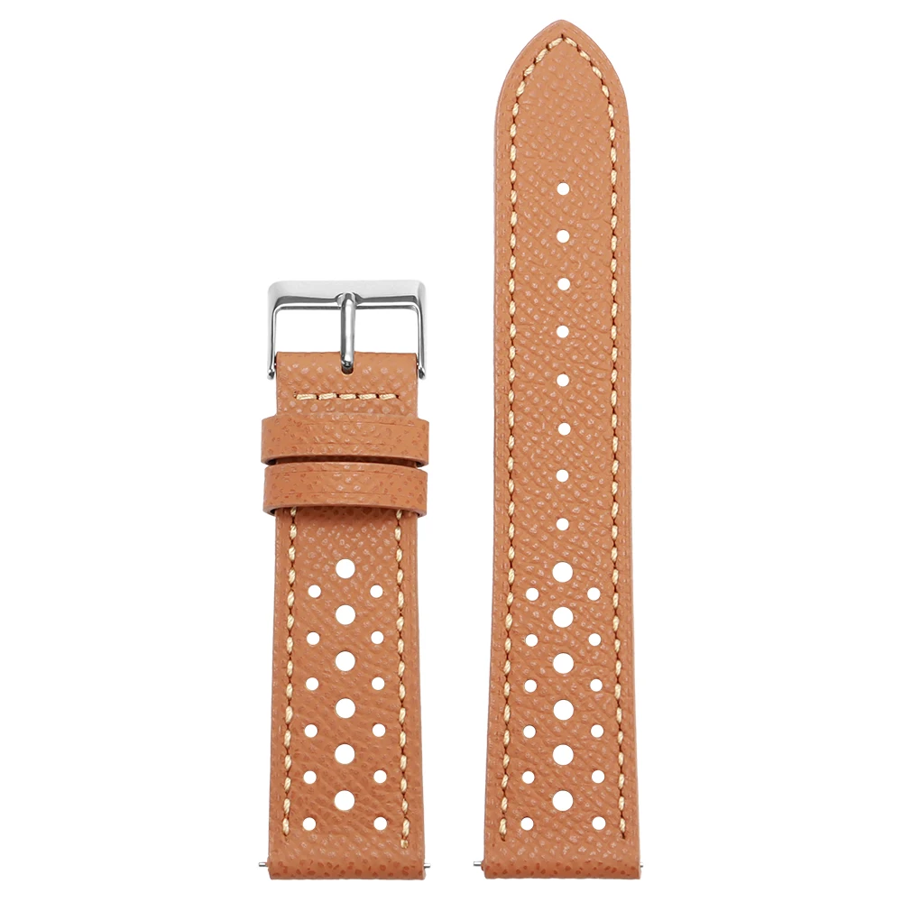 Vintage Handmade Cowhide Leather Watch Strap - Breathable Quick Release in Multiple Colors