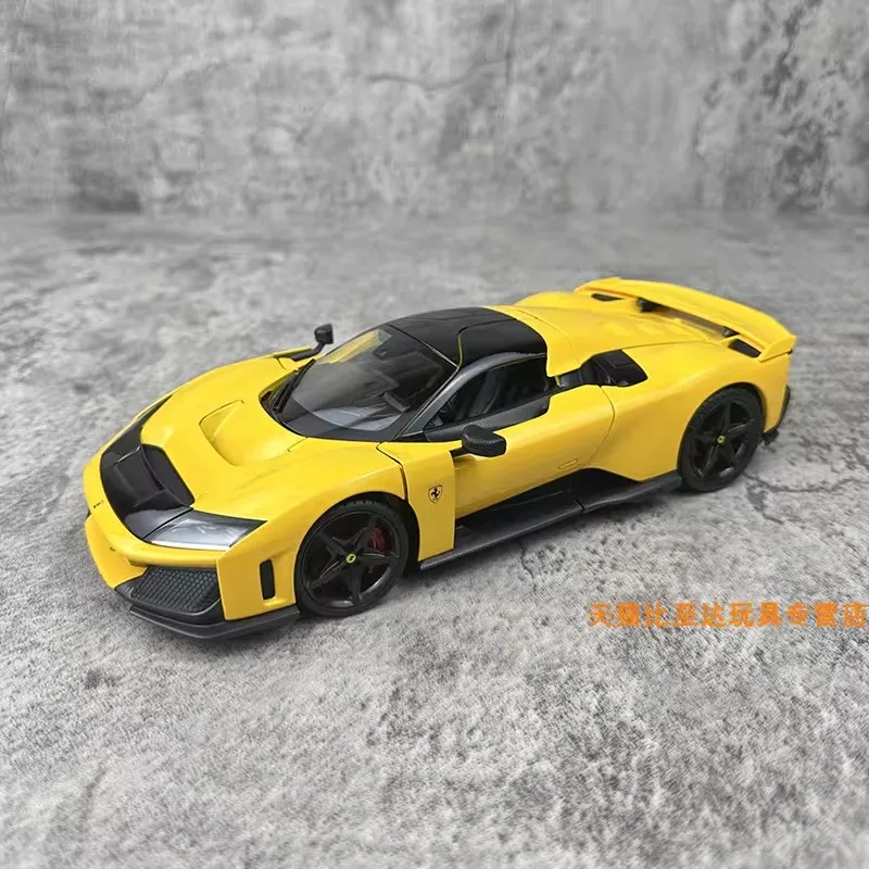 재고 있음 Bburago 1:24 페라리 F80 시그니처 버전 슈퍼카 합금 미니어처 다이캐스트 모델 페라리 스포츠카 모델 장난감 어린이 선물