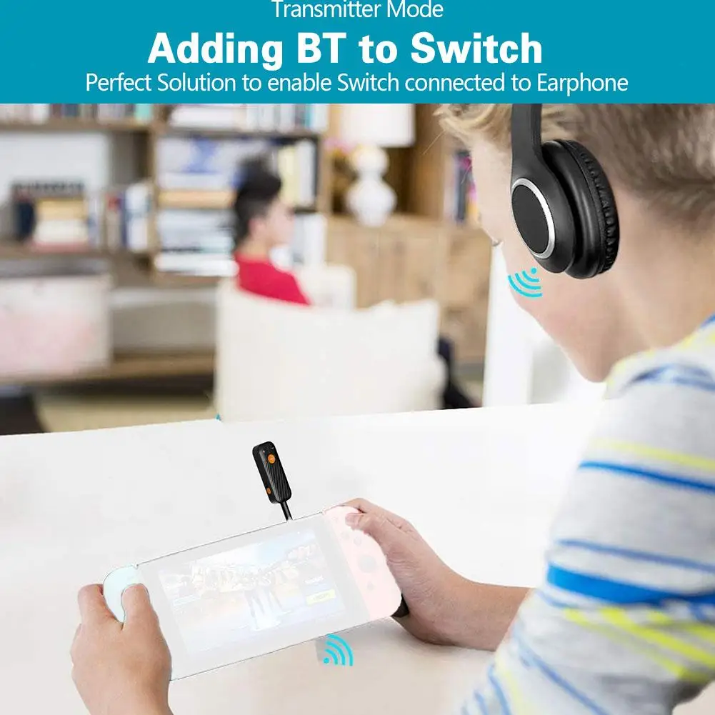 

2 в 1 портативный приемник-передатчик 5,2 Bluetooth 3,5 мм AUX стерео беспроводной аудио адаптер с микрофоном для наушников ТВ автомобильное аудио