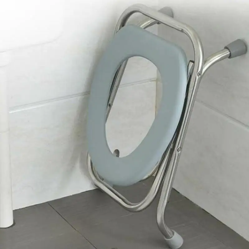 Folding Commode Portable Toilet Seat folding toilet portable toilet Portable Potty Chair Comfy Commode Chair for Camping Hiking Trips