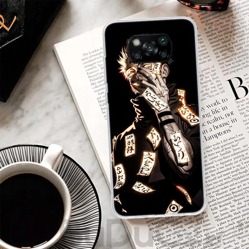 Kaisen J-Jujutsu Ryomen Sukuna Themed Protective Phone Case with Print Design