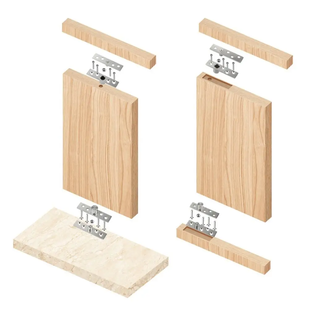 Stainless Steel Hinges Door Hinges 75mm-150mm Pivoting Hinge Gate Hinges Heavy Duty 360 Degree Rotation Up and Down Door hinges Stainless Steel Door Pivot Hinge