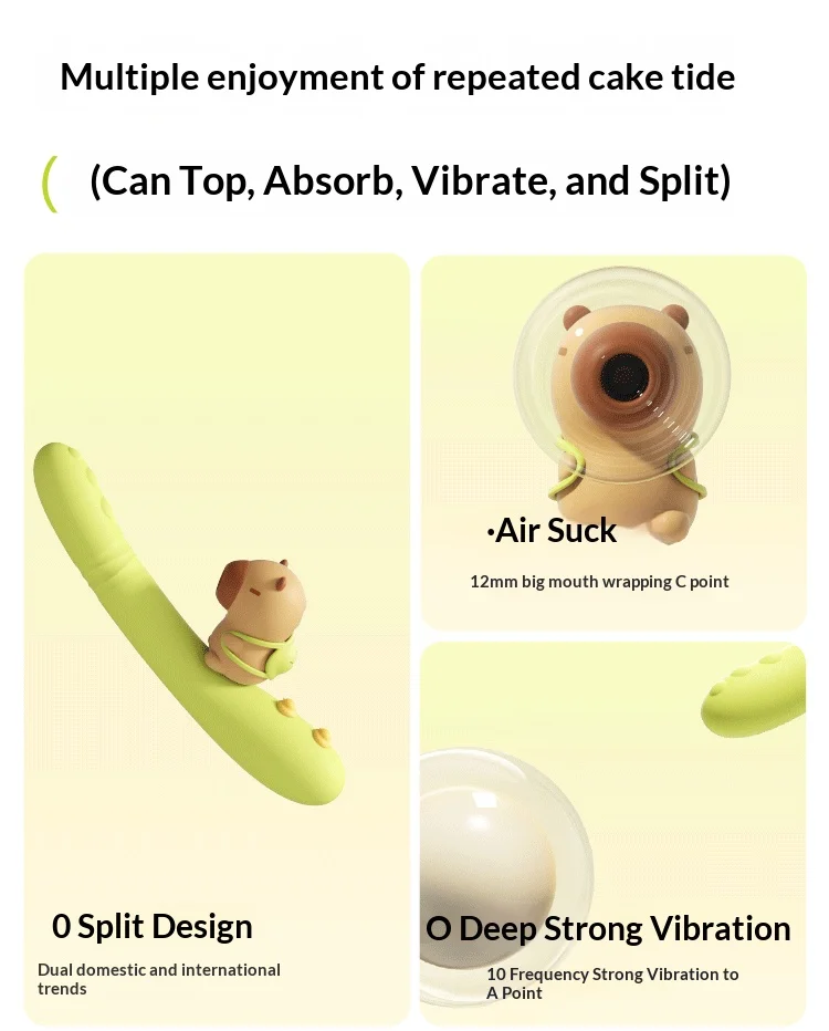 Adult wellness accessory with dual-drive concept, smooth shape, and playful boutique presentation
