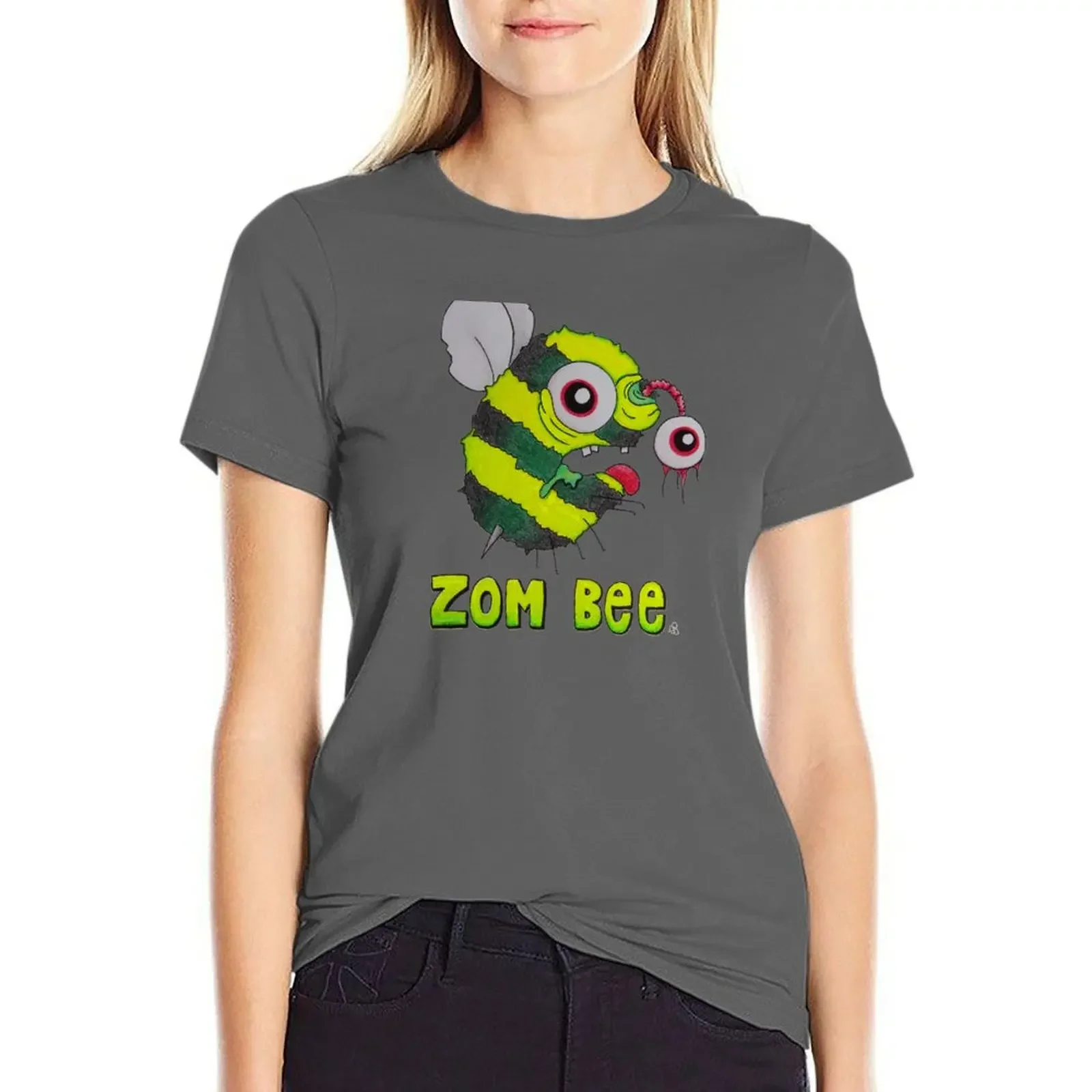 

Zom Bee - Funny Colorful Halloween Zombie Bee T-shirt hippie clothes tees t shirt for Women