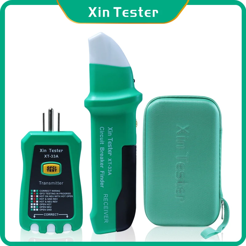 Xin Tester Digital Ac Circuit Tracer Breaker Finder + Gfci Outlet