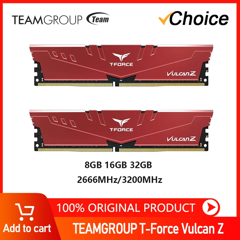 Team T-FORCE VULCAN Z 8 Go DDR4-3200 CL16 au meilleur prix sur