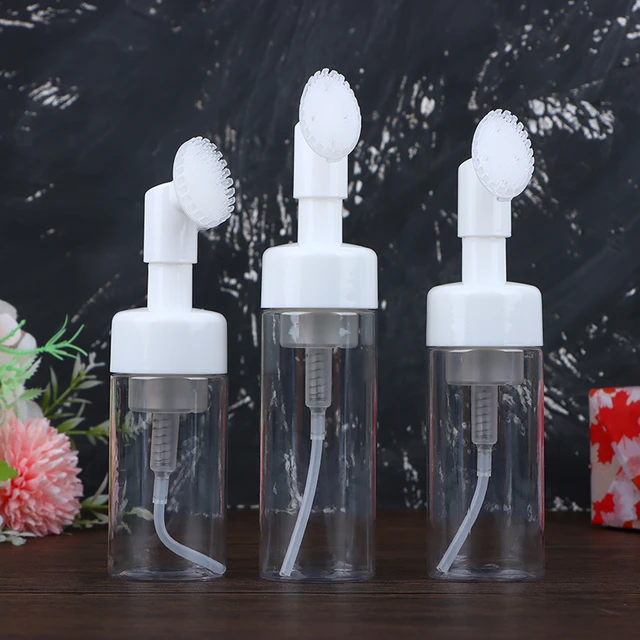 Silicone Brush Bottle Facial Cleaning  Portable Facial Cleanser Foam -  Soap Foaming - Aliexpress